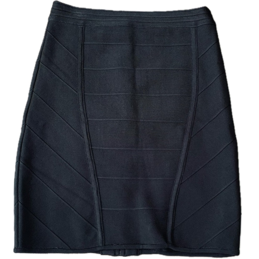 S.Y.L.K Bandage Fitted Black Skirt